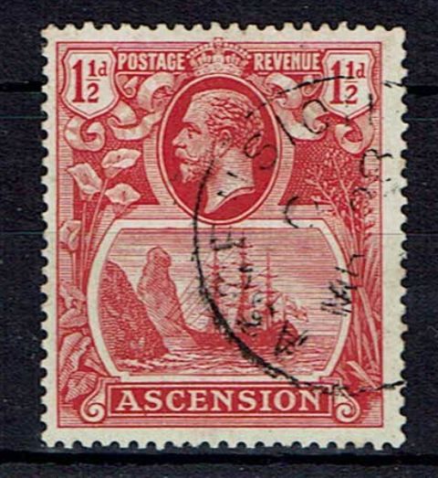 Image of Ascension SG 12b FU British Commonwealth Stamp